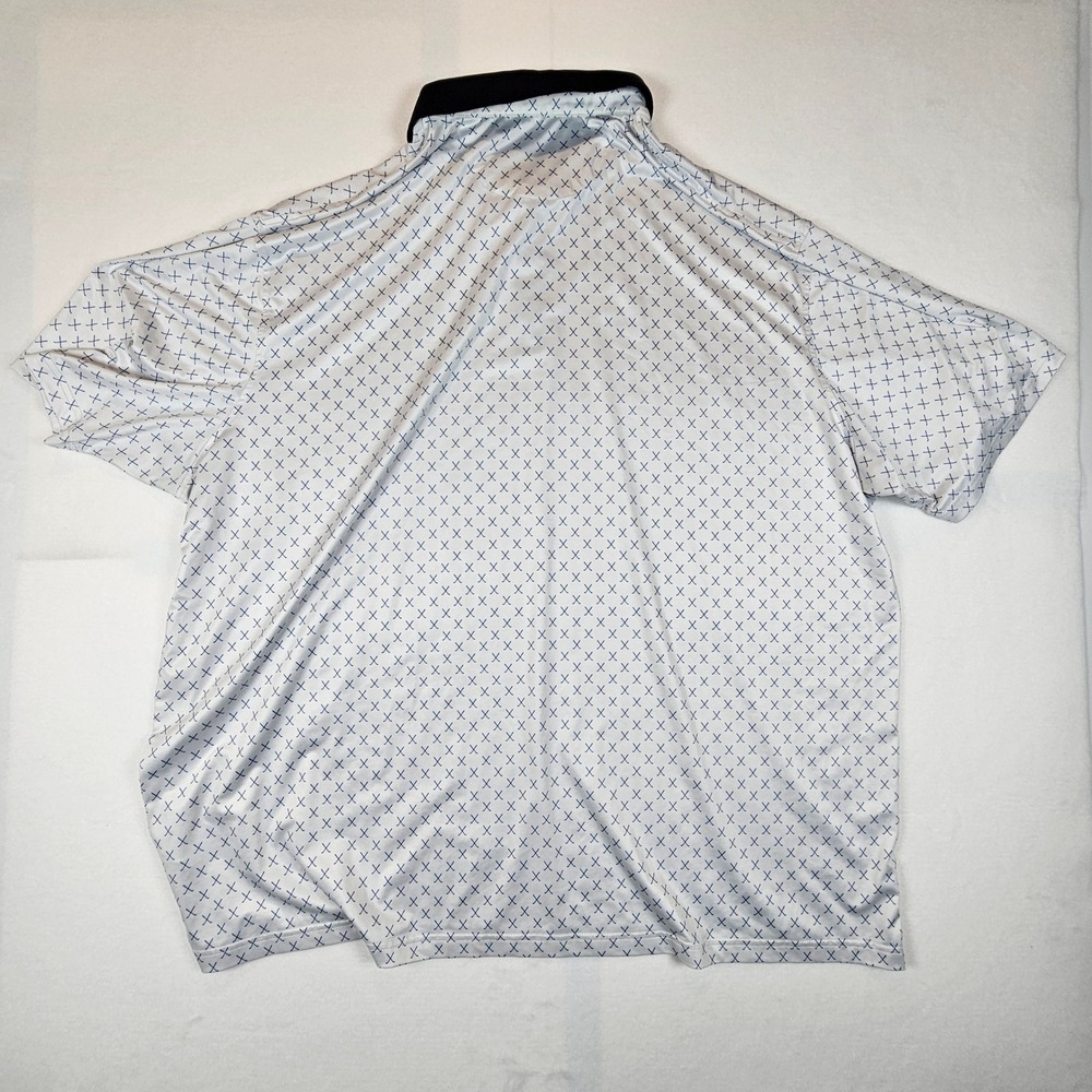 Lot of 3 MAELREG Performance Golf Polo Shirts Mens 5XL Plaid Stripe Crosshatch - Picture 8 of 10